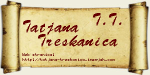 Tatjana Treskanica vizit kartica